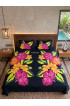 Hand Painted Rayon Bedsheet Set King Size